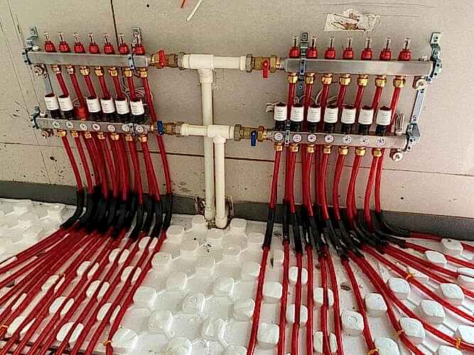 danfoss yerden ısıtma kollektörü