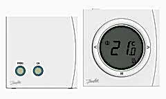 Danfoss RET 2001 B RF+RX1-S Radyo frekanslı dijital oda termostatı, 5-35°C Danfoss Termostat