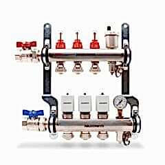 Haustherm Debi Göstergeli Paslanmaz Kolektör, 5 Ağızlı