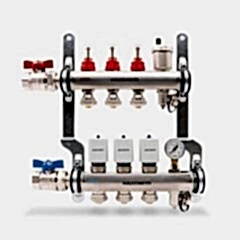Haustherm Debi Göstergeli Paslanmaz Kolektör, 3 Ağızlı