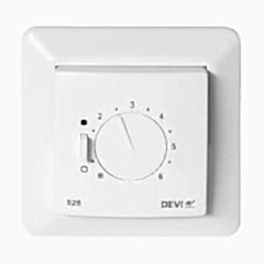DEVIreg 532  Duvara monte edilebilir, 5-35°C, 15 A, zemin ve oda sensörlü termostat