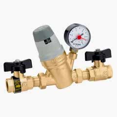 Caleffi 1/2'' Çift Kesme Vanalı Otomatik Dolum Ünitesi (Basınç Saatli)